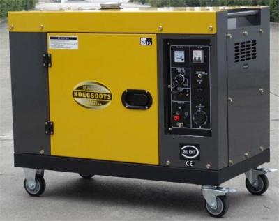 China 7kva einzylindriger 3 stiller Dieselgenerator der Phasen-60hz zu verkaufen