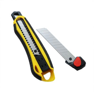 China Retractable Box Utility Cutter Mulit-purpose Knife Self Loading Heavy Duty Snap Off Extra Quick Change Blade for sale