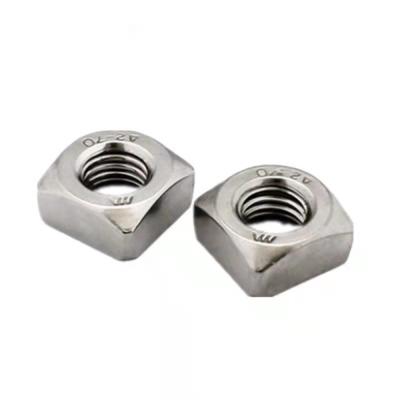 China High Quality Heavy Industry 304 Stainless Steel Fastener Nut M6 Block Connecting Square Threaded Weld Nut for sale