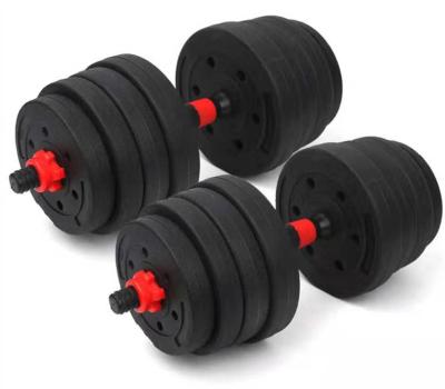 China Durable Hot Sale Fitness Equipment set Multi-Shape 2 in 1 Barbell Dumbbells Exercise 10-40kg Environmental protection dumbbell for sale