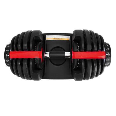 China Hot Selling Goods 2023 Gym Fitness Equipment Custom Weight Adjustable Dumbbell Set Automatic Fast Adjustable 24kg Dumbbell for sale