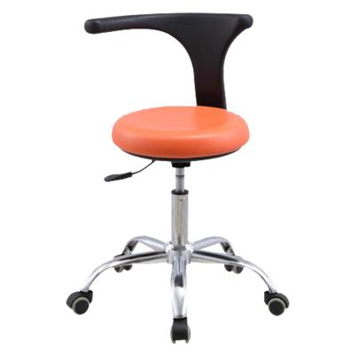 China Modern New PU Caster Armrest Modern Silent Medical Choker Stool Dental Stool Parts for sale