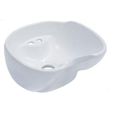 China Shampoo Chair Modern Ceramic Inflatable Portable Basin 629*528*299MM for sale