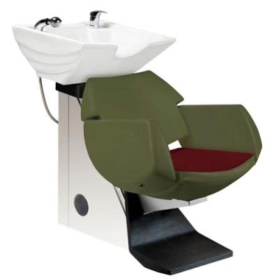 China Traditional Shampoo Chair With Stainless Steel Base A701 Wash Station For Barber Shop for sale