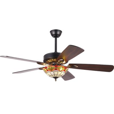 China With light new arrival 52 inch 5blades wood 2021 led ceiling fans with light with remote control for sale