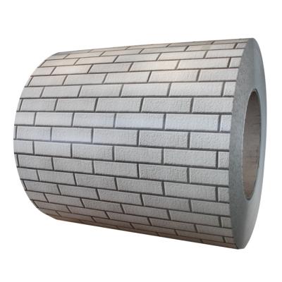 China Making small tools brick pattern PVC PET film laminated steel sheets PPGI/PPGL vcm steel plate color color coated sheet steel coil for sale