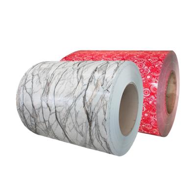 China Construction /home appliance/furniture/windows factory steel custom galvanized marble painting printing PPGI steel strip coils for sale