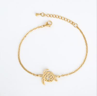 China Eco-Friendly Fashion Stainless Steel Sea Turtle Bangle Jewelry Bracelet For Ladies for sale