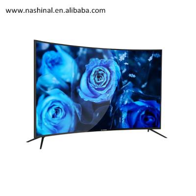 China Hotel Grade Panel TV 65inch 3d 4K A Quality UHD Curved LED Smart Television for sale