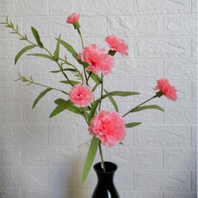 China Artificial Silk Flower Single Stem Carnation for Decoration for sale