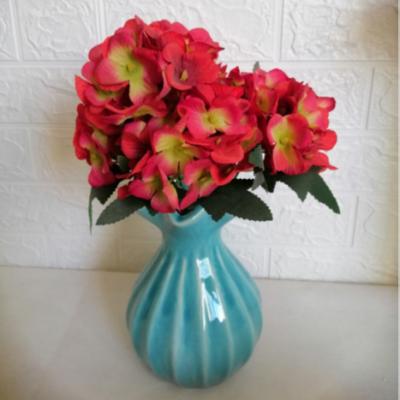 China Competitive Cloth Apparel Colorful Artificial Flower Silk Hydrangea Wedding Decoration for sale