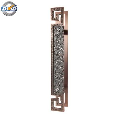 China DMD-A02 Chinese high quality luxury aluminum handle pull rose gold sliding wooden glass door handle for sale