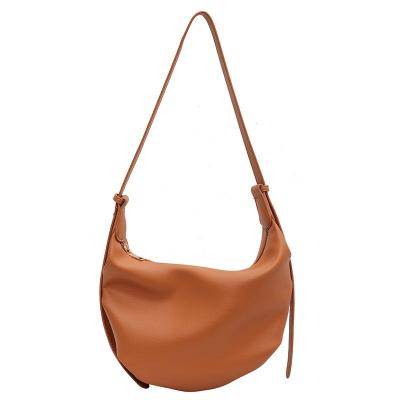 China Factory designer high quality cloud shape handbags wholesale soft vegan PU leather women cross - body shoulder bag lady fashion dumpling bag for sale