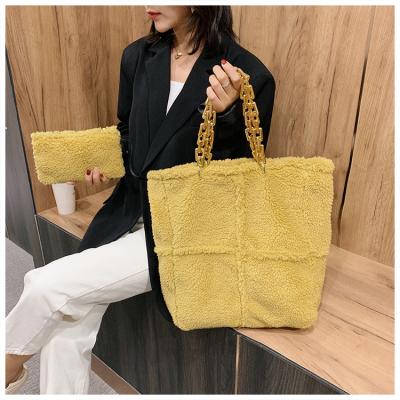 China Online shopping soft popular trending lady bags high quality shoulder chain bags handbag set women shoulder bag luxury for ladies for sale