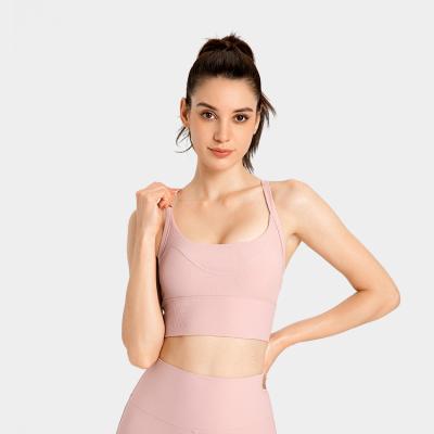 China Fashion antibacterial runnind under wear yoga vest sports bra yoga bra tops bare sense yoga shockproof bra for sale