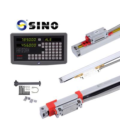 China SINO SDS6-2V DRO 2 Axis Digital Readout With Metal LED  Kits Two Linear Encoder Rulers For Milling lathe Machine for sale