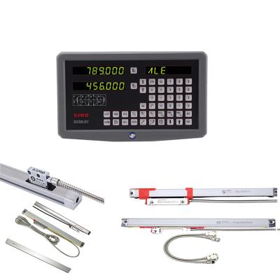 中国 2 Axis Digital Readout SINO SDS6-2V DRO With Metal LED  Kits Two Linear Rulers For Milling Machine 販売のため