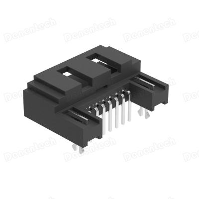 China PCB Denentech SATA 7P Male Angel DIP Type Good SATA Connector for sale