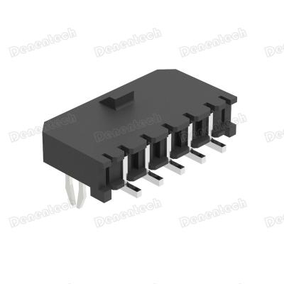 China Detentech PCB Single Row 3.00mm Pitch Wafer MX Type Right Angle SMT Connector With Lock for sale