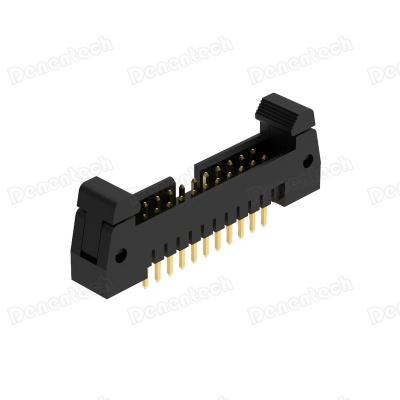 China Detentech 2.00mm PCB Ejector H12.0 Header Double Row DIP Straight Connector for sale