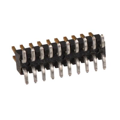 China 1.27mm Pitch H2.0mm SMT Denentech Connector Dual Row Type SMT Straight Pin Header Connector for sale