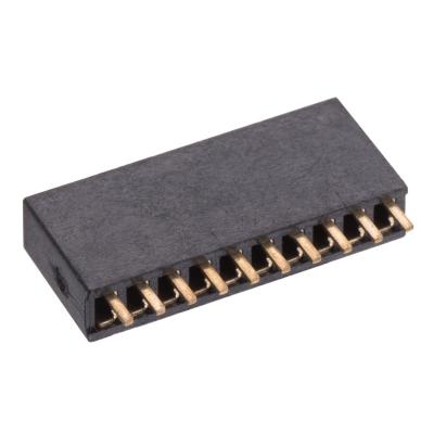 China DIP Denentech Single Row 1.27mm Pitch Header H5.70mm Female Straight DIP Connector for sale