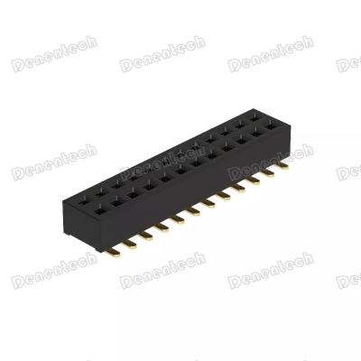 China Delentech PCB Pitch H2.10 1.27mm Dual Row SMD Header Female Connector for sale