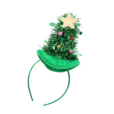 China Wholesale Cloth Christmas Swept Tree Headband Ornaments Hair Band Christmas Decoration Supplies for sale