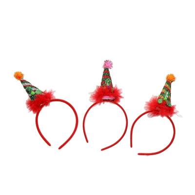 China Best Selling Cloth Christmas Headband Items Hair Band Christmas Decoration Supplies for sale