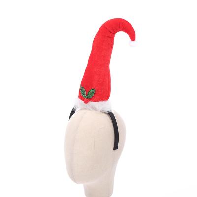 China High Quality Cosplay Cloth Props Xmas Gift Cartoon Merry Christmas Hat Christmas Red Headwear for sale