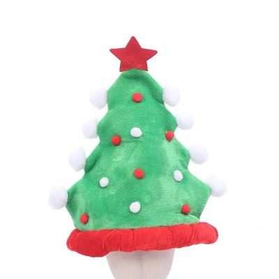 China Cloth Factory Direct Sales Christmas Party Hats Funny Christmas Tree Hat for sale