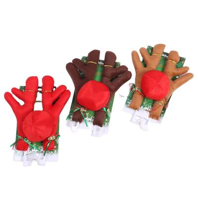 China Outdoor Cloth New Arrival Car Elk Antlers Christmas Decorations Christmas Decoration Supplies for sale