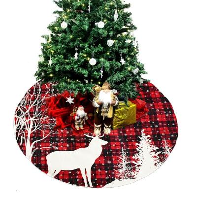 China Mat Home New Year Navidad Party Ornaments Christmas Tree Bottom Cover Christmas Tree Skirt Mat Nonwoven Fabric Christmas Gift 2022 Popular New for sale