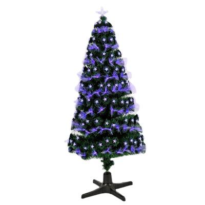 China Lightweight Five-pointed PVC Christmas Tree 1.5m + Soft All Purple Star Ornament Christmas Decoration Source Fiber Optic Fabrications for sale