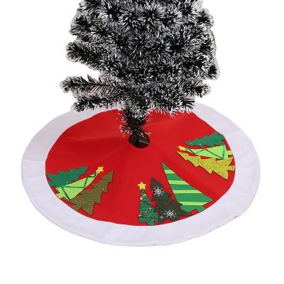 China Brushed Cloth+Nonwoven Fabric Urlap Tree Skirt White Christmas Tree Skirt High Quality Decoration Tree Skirt for sale