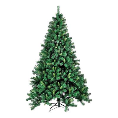 China PVC Source Manufacturer 1.5m Green Simulation Christmas Tree PVC Fireproof Branches Christmas Tree Custom Christmas Decoration for sale