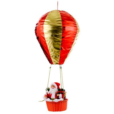 China 1 X Christmas Mall Hotel Atmosphere Ceiling Decoration Santa Claus Hot Air Balloon for sale