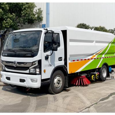 China Hotels Dongfeng 9T 4X2 Pure Electric Cleaning And Sweeping Truck With Germany Pump for sale