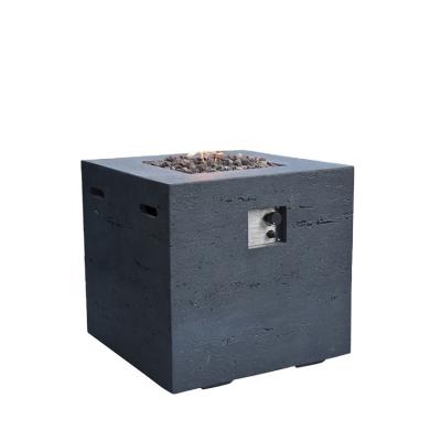 China MODENO Style Classic 2 Color Outdoor Backyard Square Fire Table Patio Gas Stocked Firepit for sale