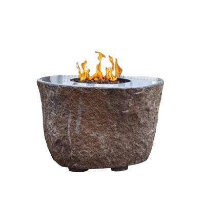 China Elementi New Products Stored Contemporary Heat Resistant Stone For Outdoor Fire Pit Table Garden for sale