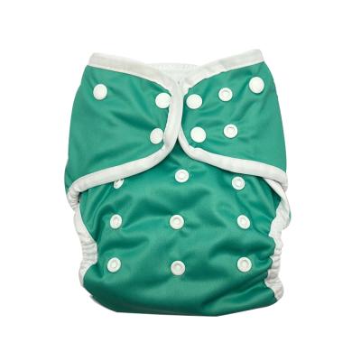 China Wholesale Green Printed Biodegradable Reusable Reusable Diaper Cloth Baby Diaper Diaper Manufacturing for sale