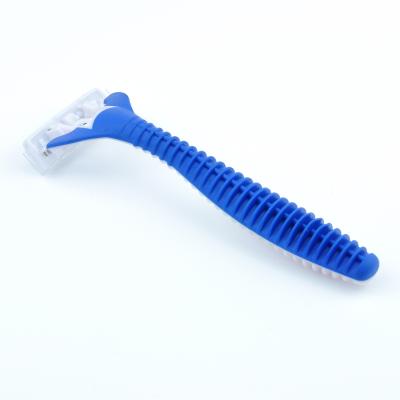 China Triple Care Mens Triple Blade Safety Disposable Blade Razor for sale