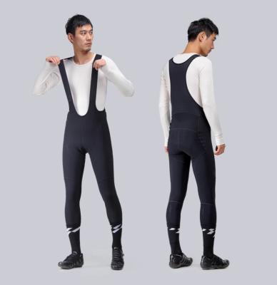 China QUICK DRY Men's Winter Fleece Bib-Tights Reflective Heat Recycling Windproof Bib-Tights Winter Fleece Tights For Women for sale