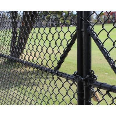 China Wholesale Corrosion Resistance Football Stadium Pickup Wire Mesh Fencing Cheap Galvanized And PVC Coated Chain Link Fence for sale