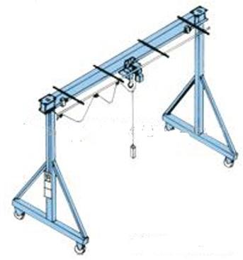 China Industrial Use Mini Movable Gantry Crane for sale