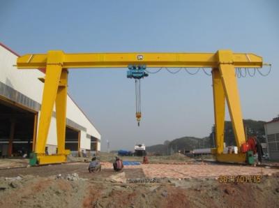 China Movable type single girder gantry crane 20 ton for sale