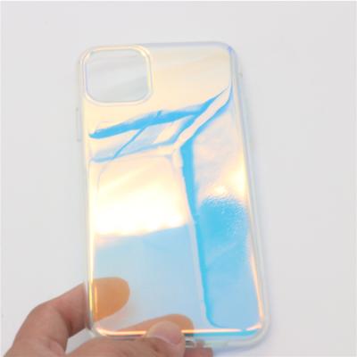 China Transparent Anti-drop Laser Rainbow Phone Cover Anti-scratch Mirror Phone Case For iPhone 7/8/SE X/XR/XS 11 12 for sale