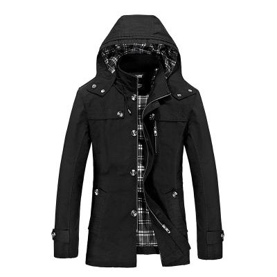 China Breathable Oversized Jackets, Cotton Washed Casual Jackets, Mid Length Jackets Hooded Casual Jackets for sale