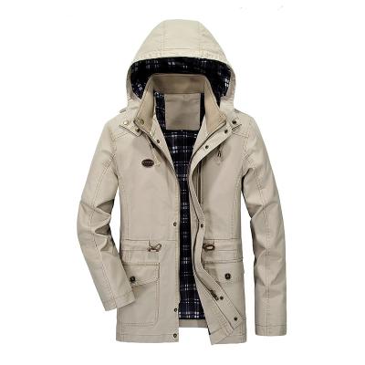 China Breathable Autumn Mid Length XL Long Sleeve Hooded Spring Washed Casual Jacket Men's Anorak Jacket for sale