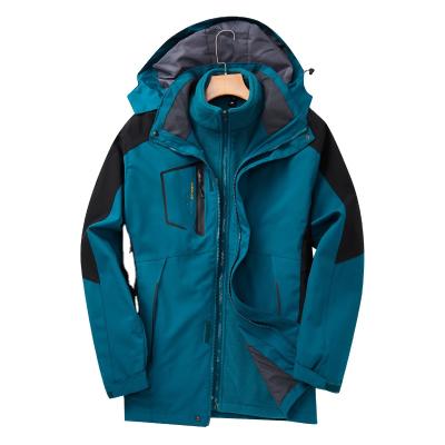 China Plus Size Men 3 In 1 Sports Jacket Outdoor Anorak Waterproof Mountaineering Jacket for sale